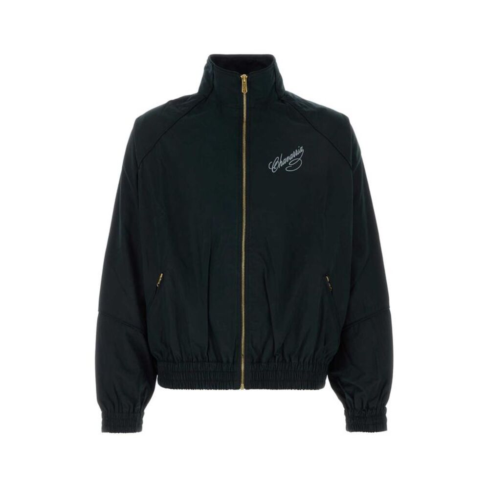 Willy Chavarria Men Black Cotton Ruff Rider Jacket